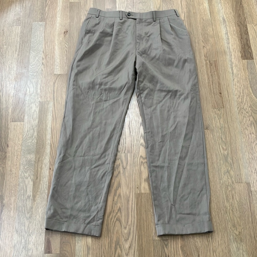 Lauren Ralph Lauren Men’s Tan 100% Wool Formal Business Casual Dress Pants